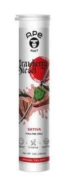 Strawberry Diesel – APE Prerolls THCa Infused 1g