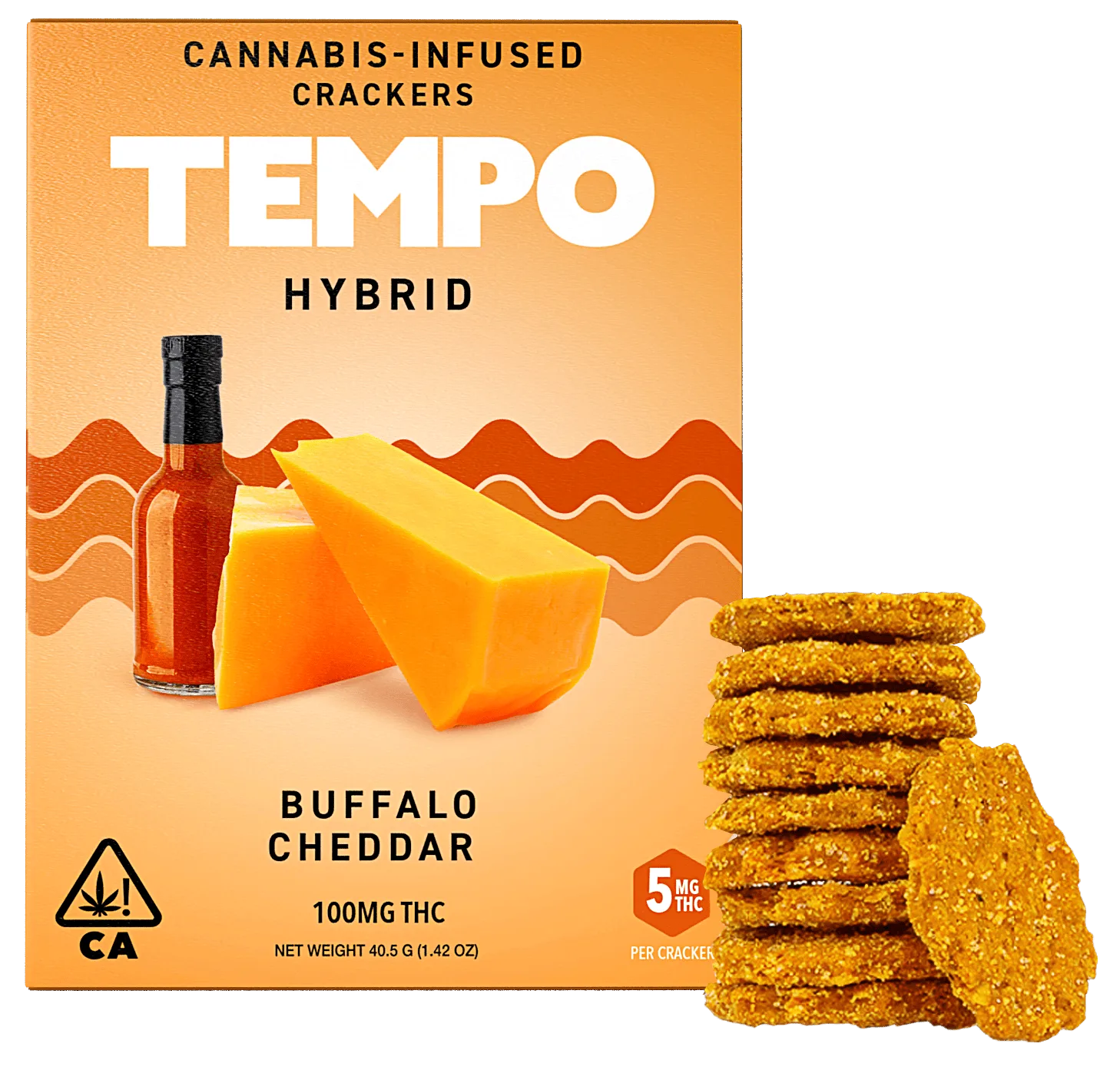 Tempo | Buffalo Cheddar | Create Crackers | Baked Goods | 100mg