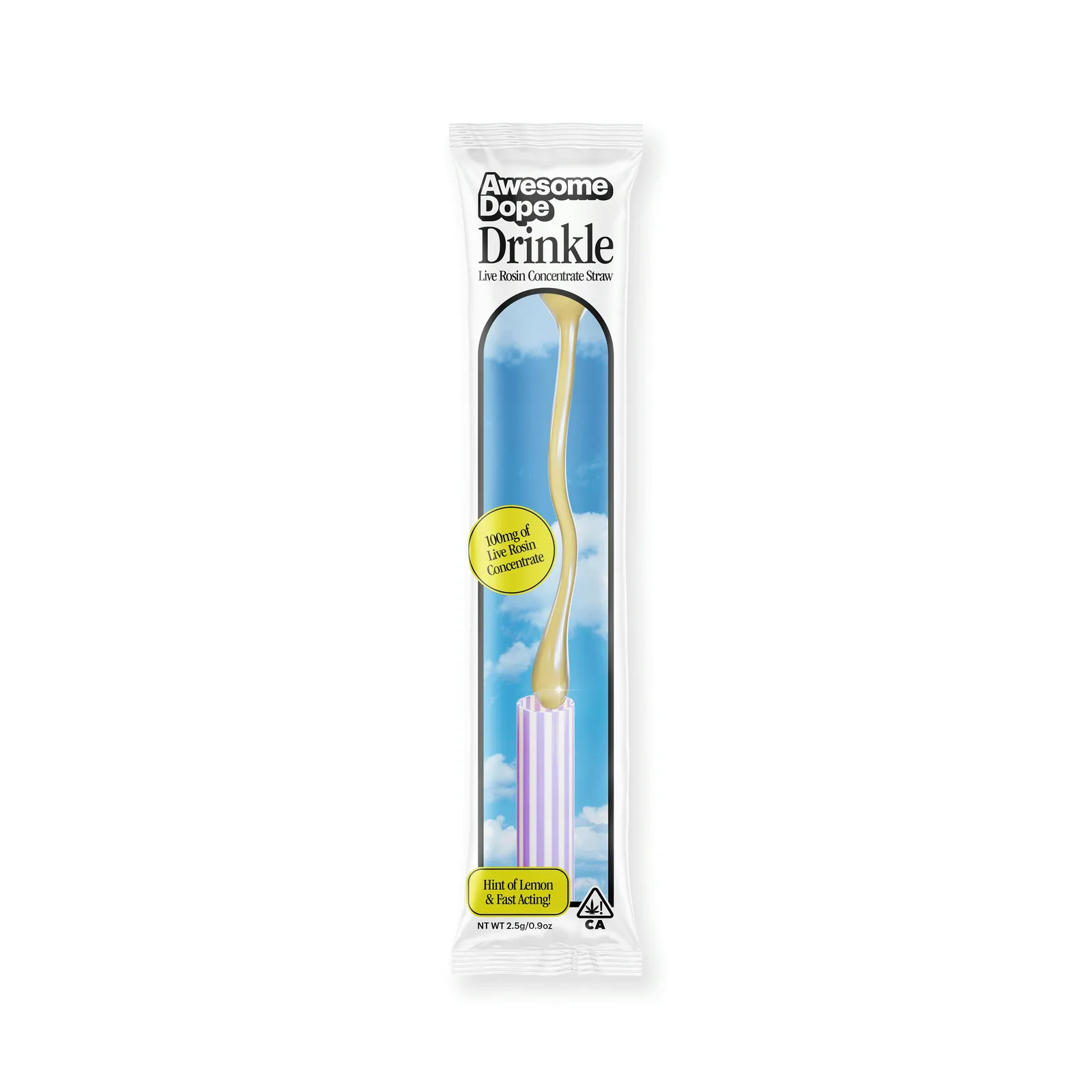 100MG DRINKLE - INDICA - LR CONCENTRATE STRAW - AWESOME DOPE