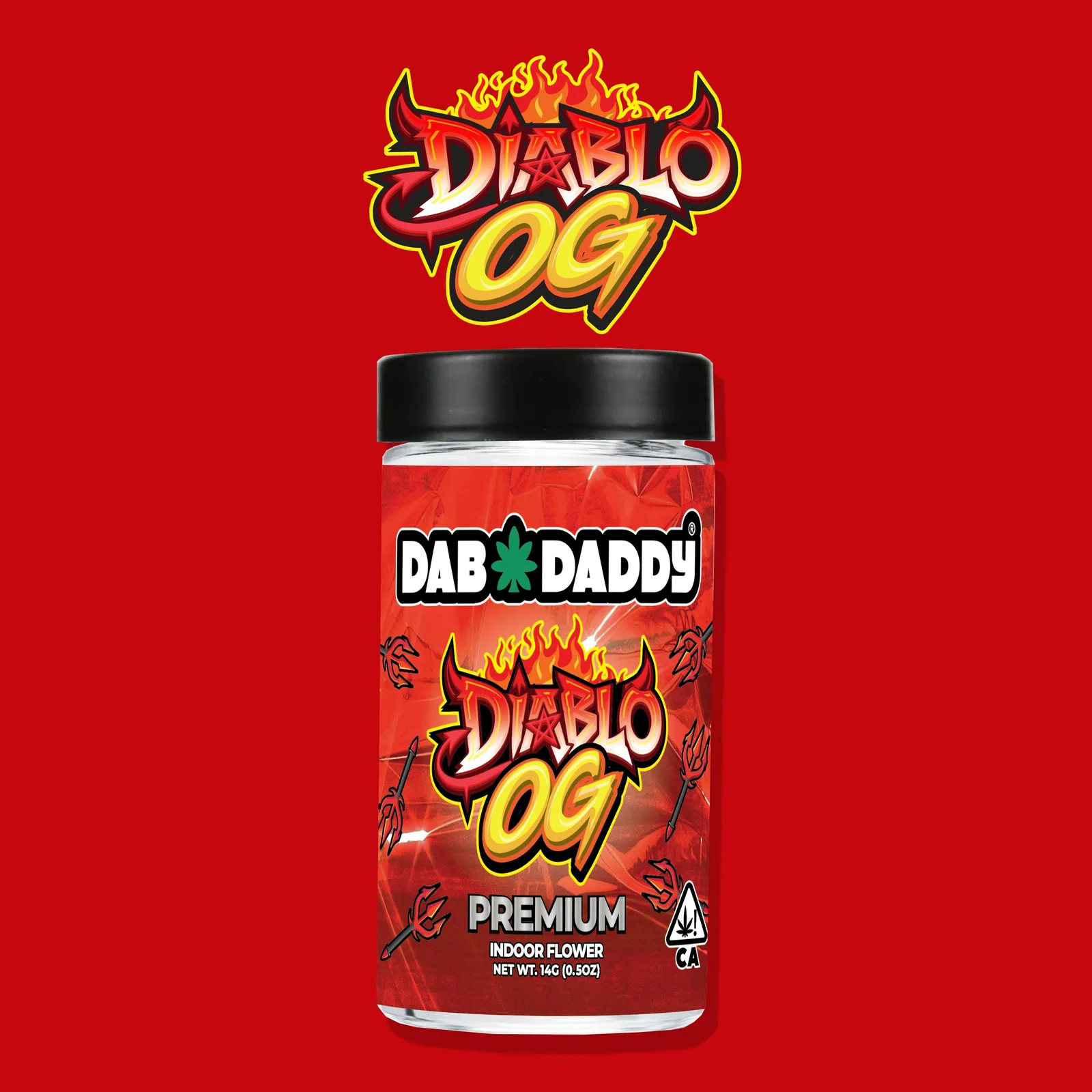 Diablo OG Flower Dab Daddy® 14g Premium Indoor Flower