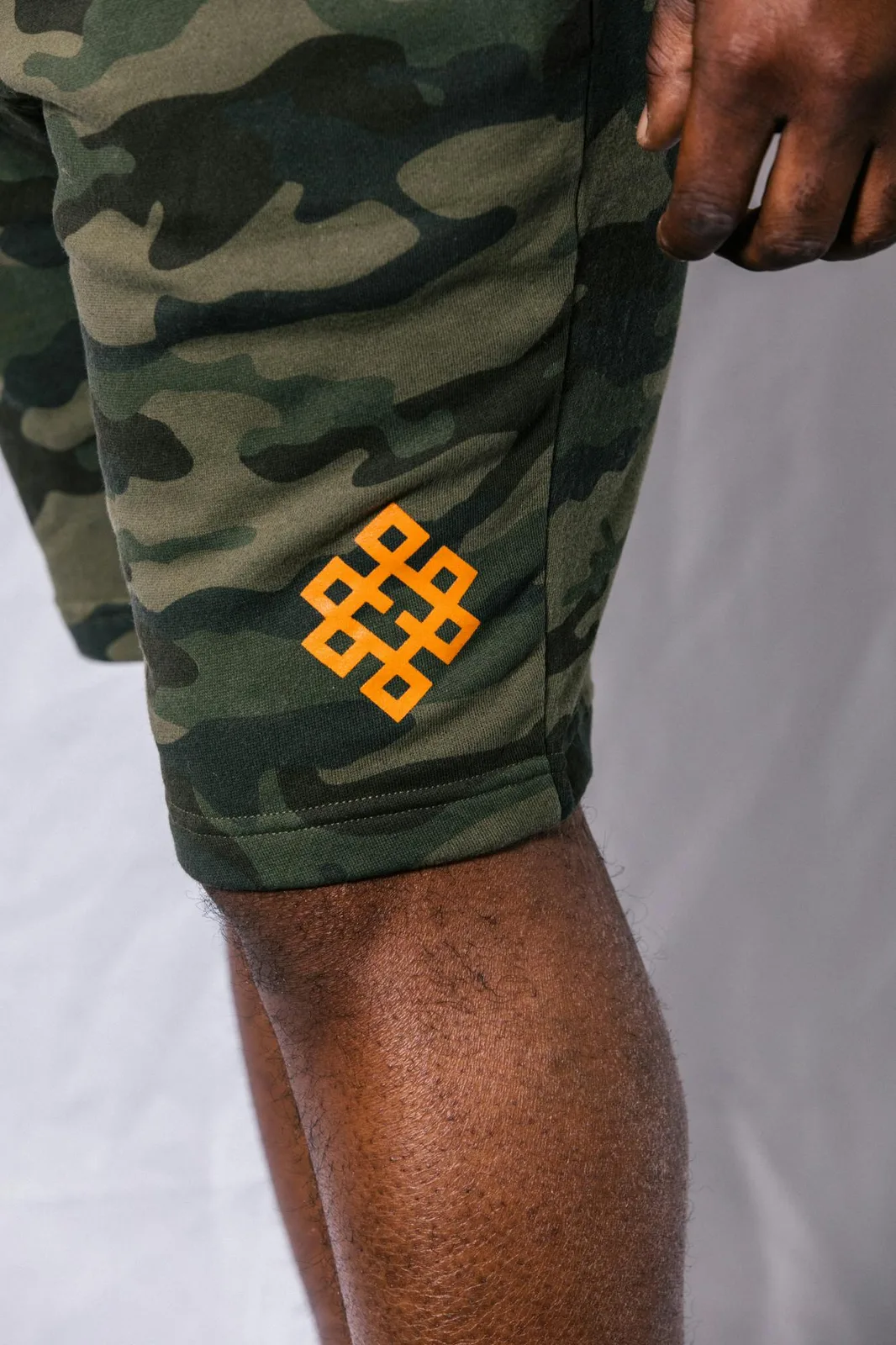 Haven - Camo Green Sweat Shorts (M)