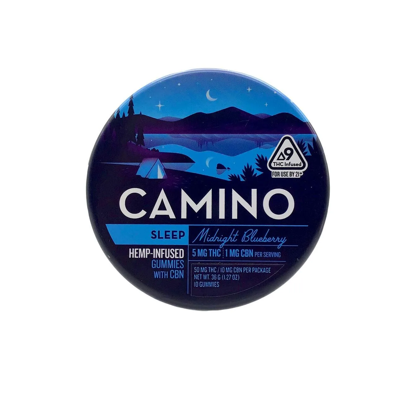 CAMINO MIDNIGHT BLUEBERRY THC:CBN GUMMIES