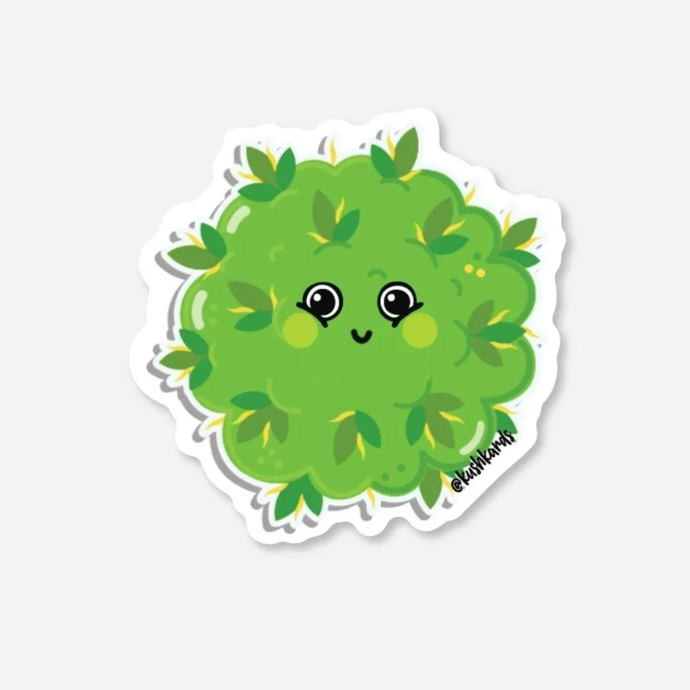 Kush Kards Cute Bud Kush Sticker