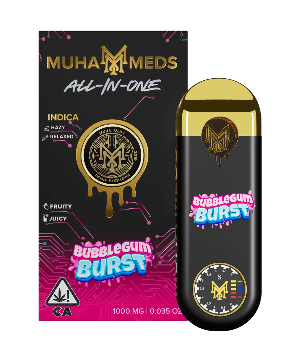 Muha Meds | Bubblegum Burst | 3rd Gen Disposable | 1g