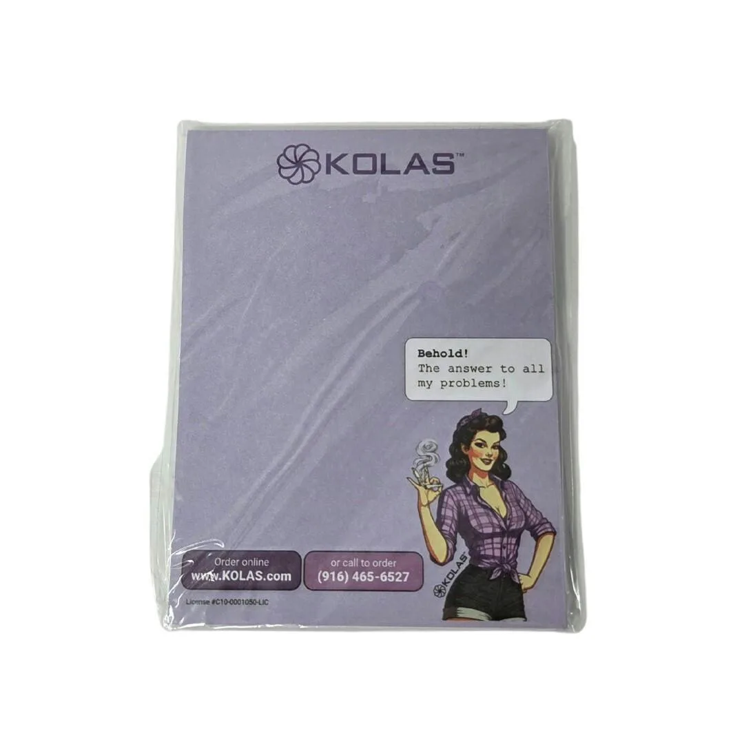 Kolas Branded Notepad Behold Pinup Purple