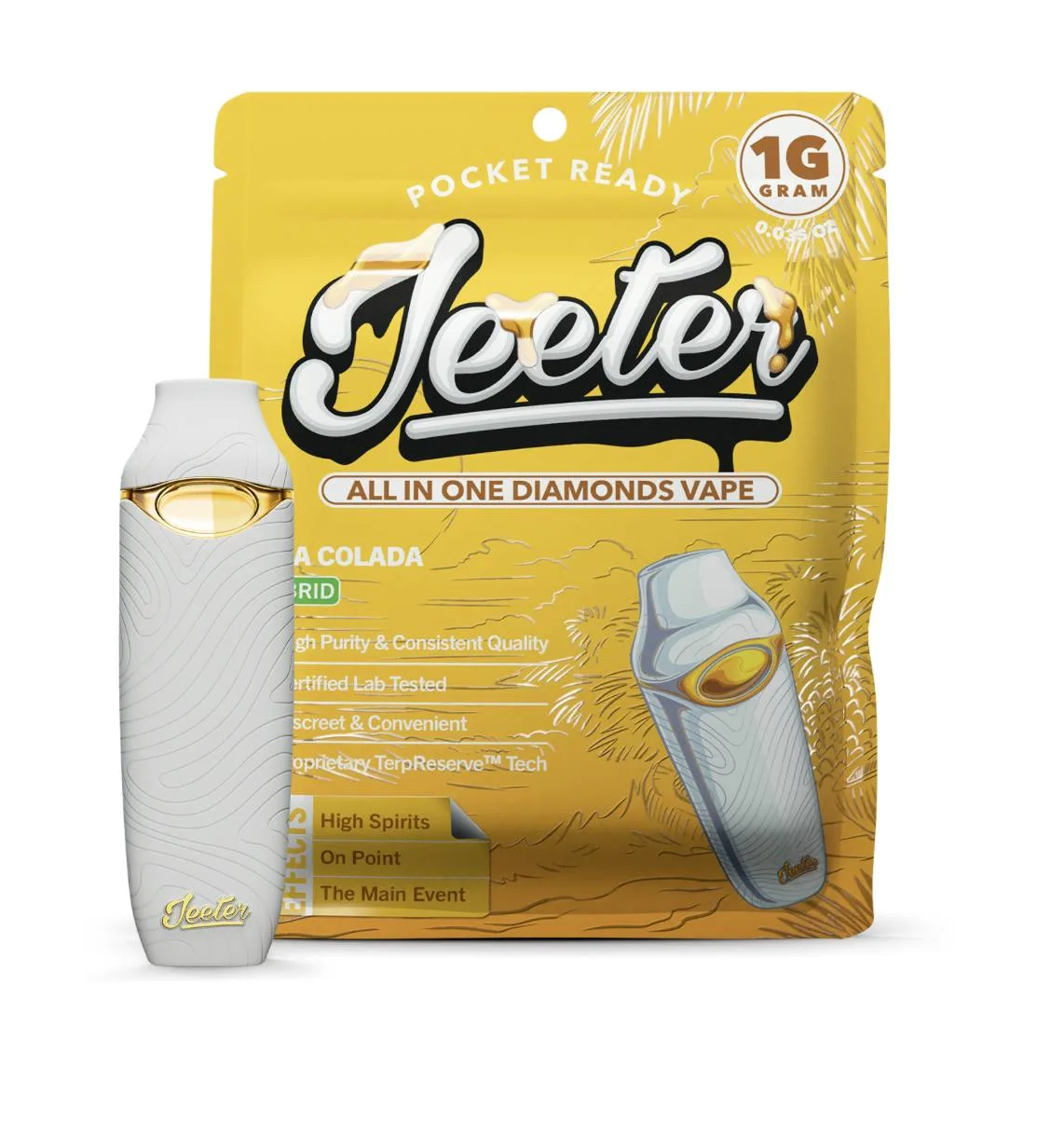 Jeeter | Pina Colada | Diamonds Disposable | 1g
