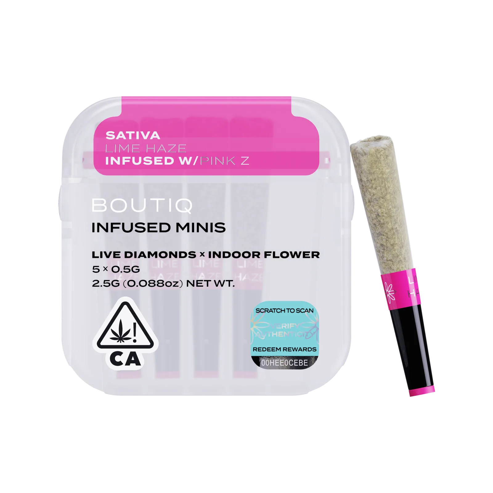 Boutiq | Lime Haze x Pink Z Diamonds | Infused Minis | 5pk