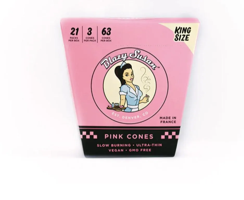 PINK CONES | KING SIZE 3PK | BLAZY SUSAN