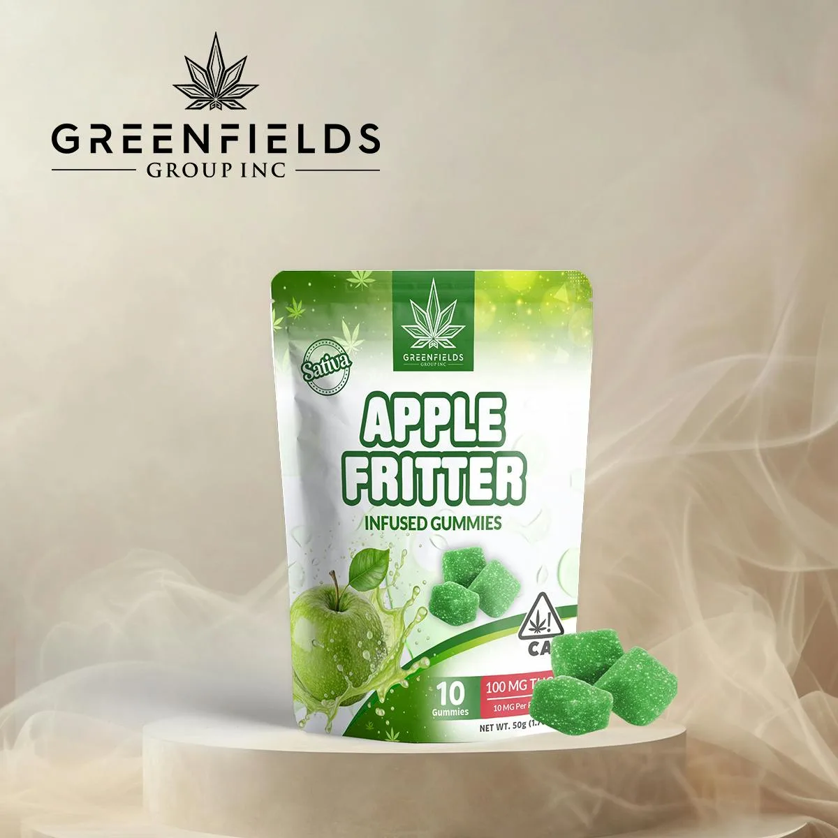 Apple Fritter — 100MG THC Infused Gummies / Sativa