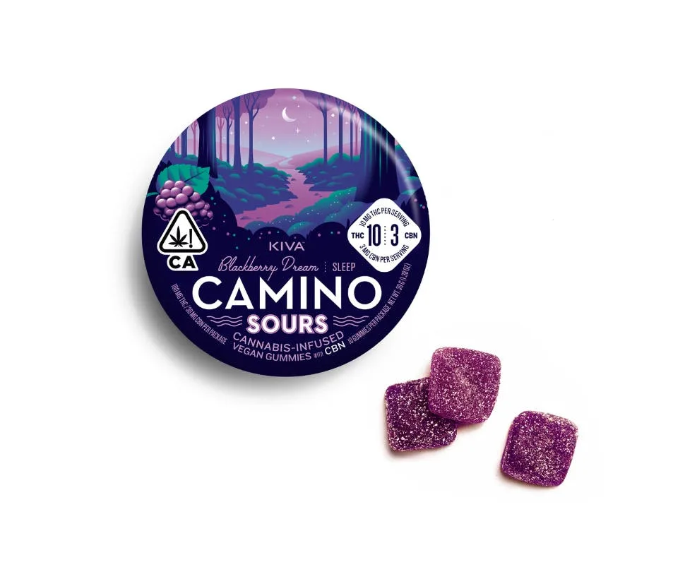 Sours Blackberry Dream: 10:3 THC CBN Gummies