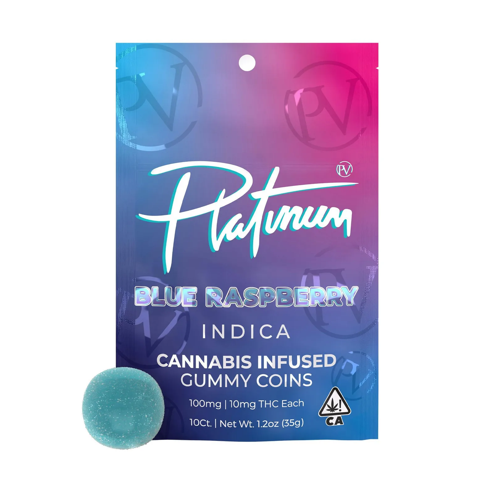 Platinum | Gummies | 10pc | Blue Raspberry