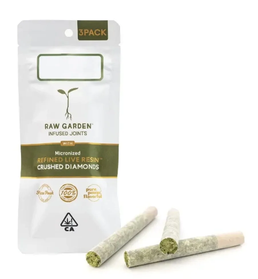 Frosted Zinn RLR™ Crushed Diamonds Infused (3) 0.5g Joints