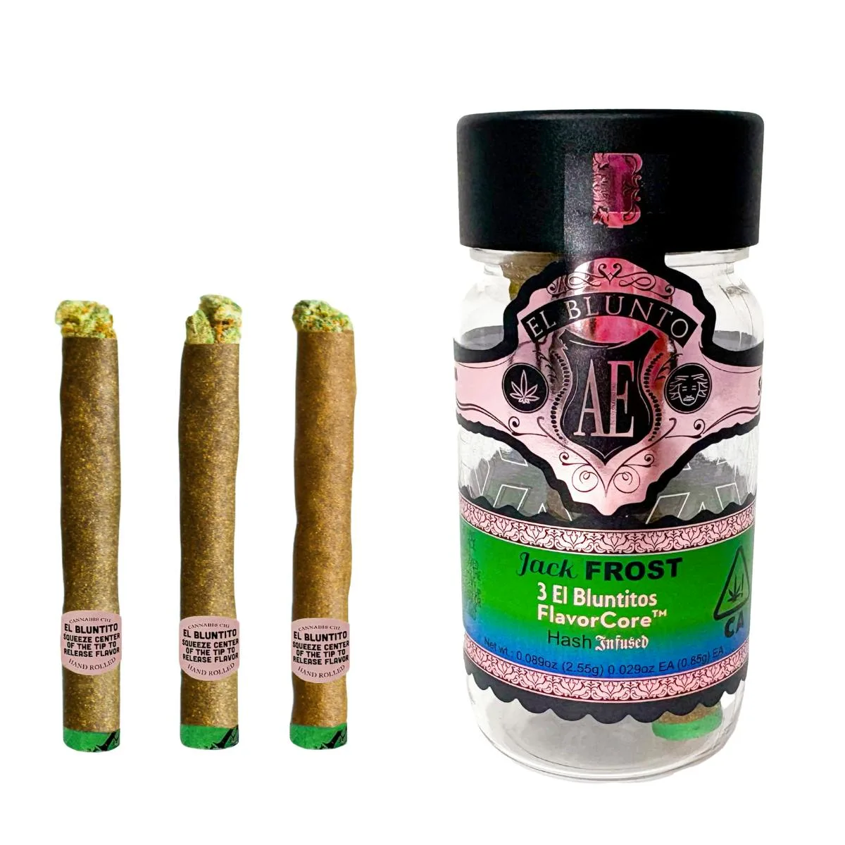 El Bluntito FlavorCore - Jack Frost - Hash Infused - 3pk x .85g
