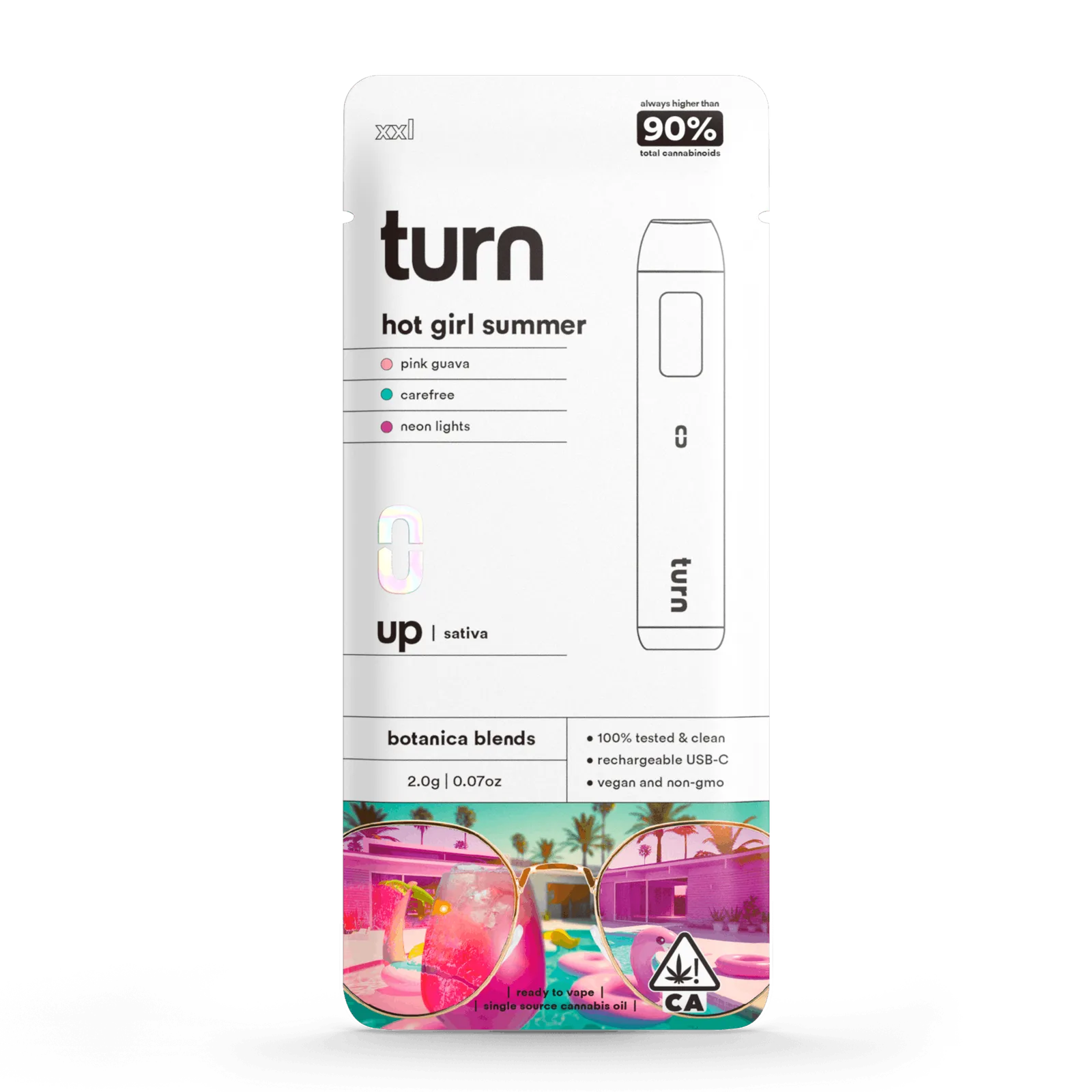 turn | Sour Apple Seltzer | Disposable | 2g
