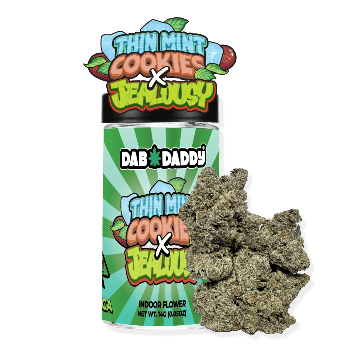 Thin Mint Cookies X Jealousy Flower Dab Daddy® 14g Premium Indoor Flower