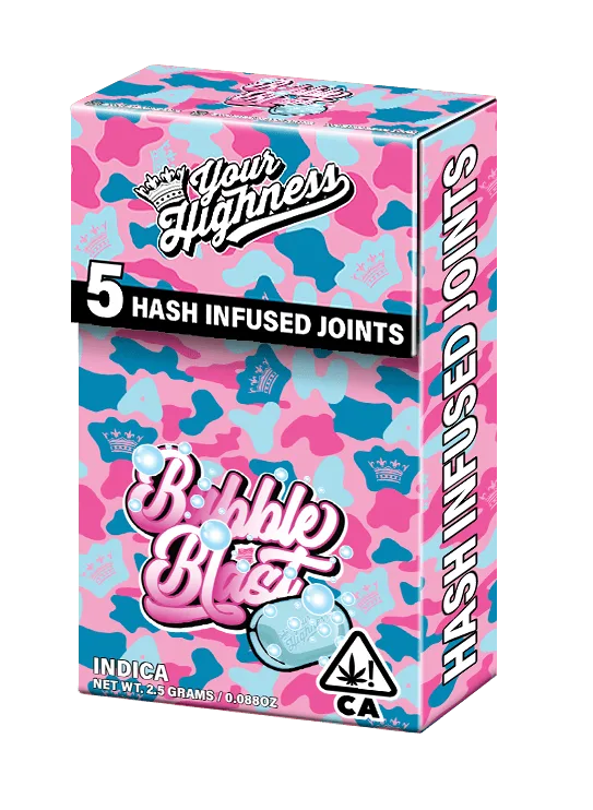 Bubble Blast – Live Hash Infused Pre-Rolls (5 Pack)