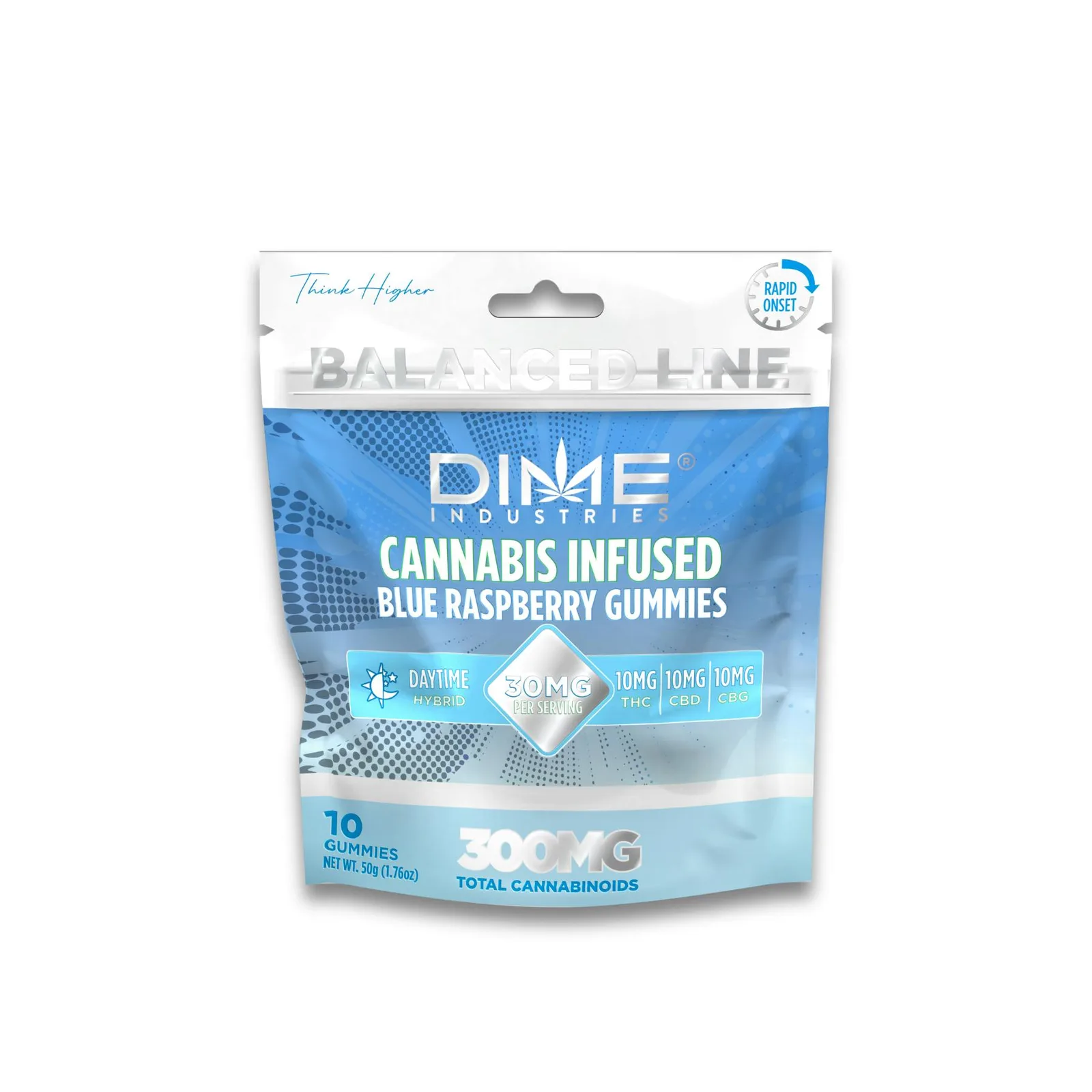 Balanced Line Blue Raspberry "Afternoon" CGB Gummies 10ct