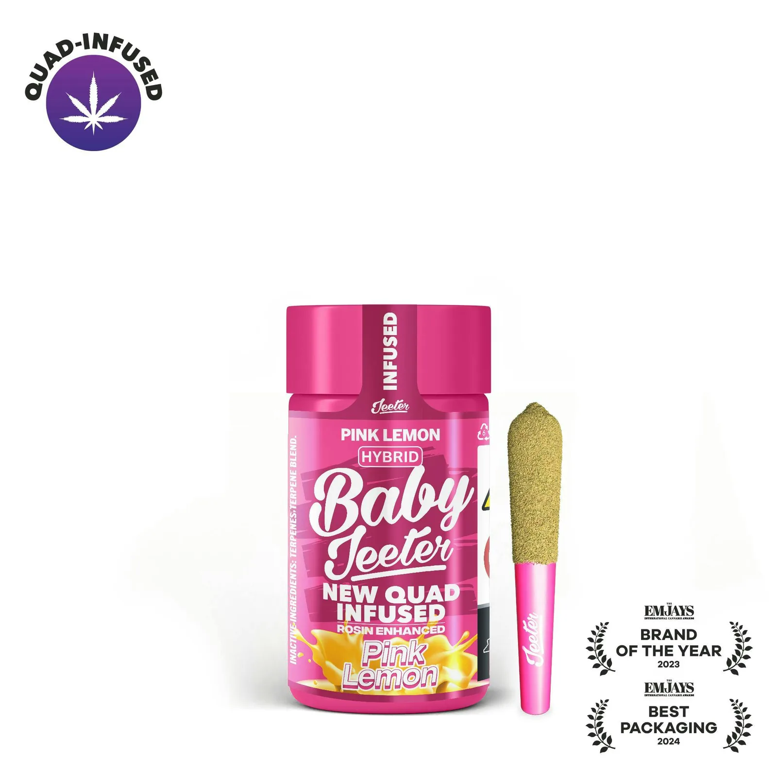 Jeeter | Pink Lemon | Quad-Infused Minis | 0.5g each | 5pk