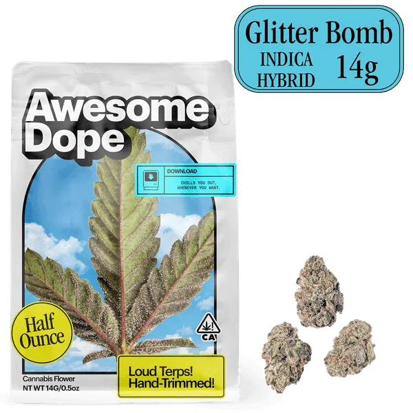 GLITTER BOMB - SMALLS - 14GRAMS - AWESOME DOPE