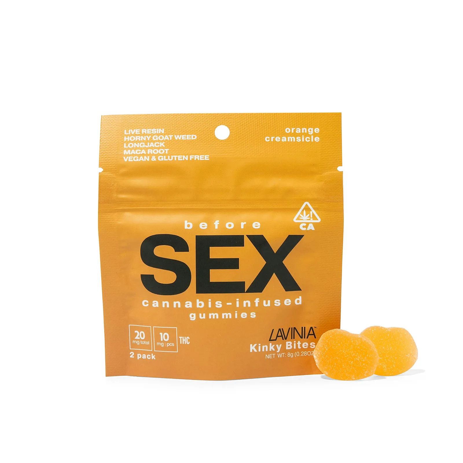 Kinky Bites – Orange Creamsicle (2-Pack, 20mg THC)