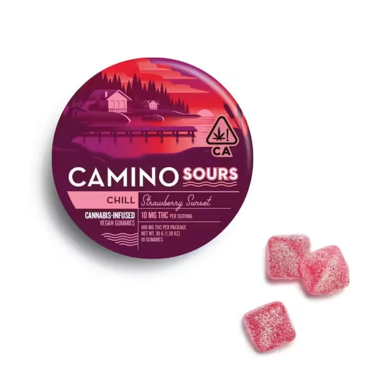 Camino Sours Gummies Strawberry Sunset 100mg