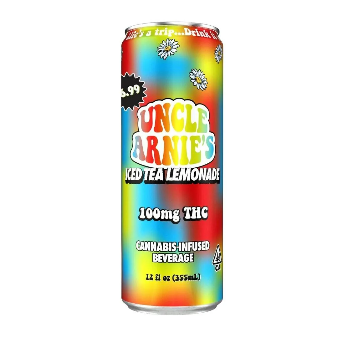 Uncle Arnie's Canned Beverage Iced Tea Lemonade 100mg