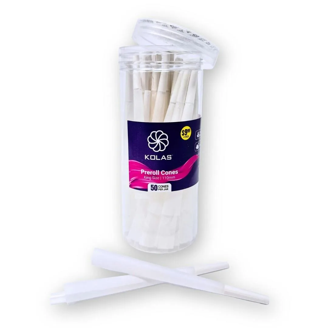 Kolas Branded Pre-roll Cones King Size 50pk