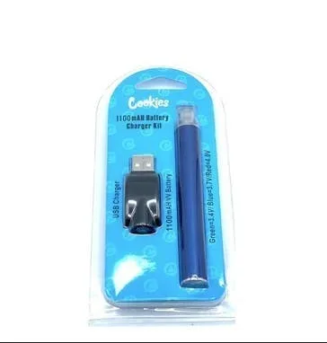 Cookies - 1100 mAh 510 Thread Battery - Blue