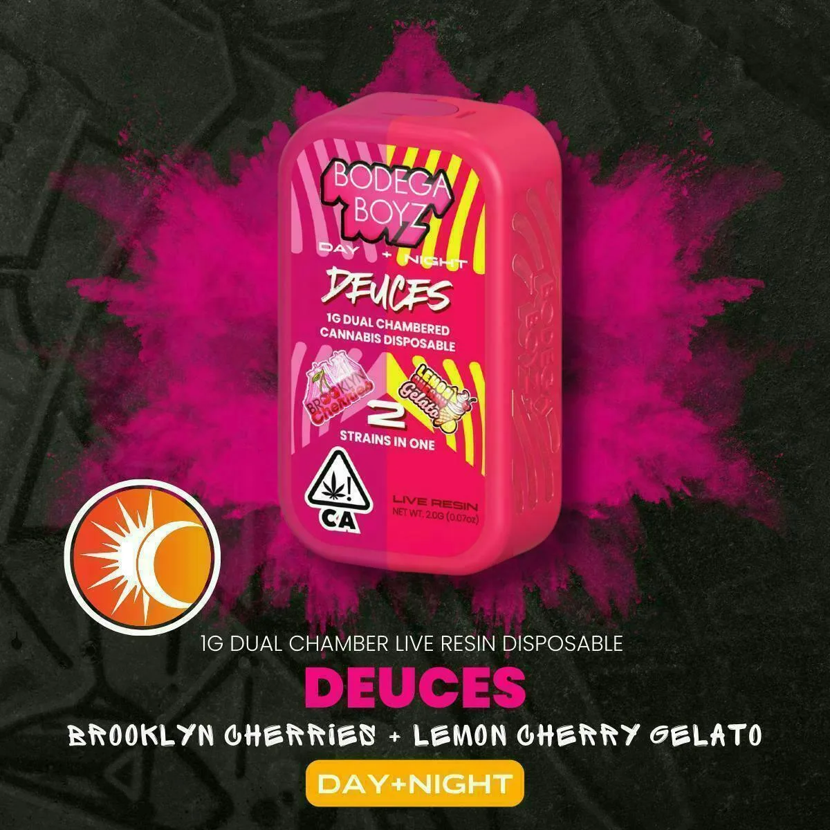 2 g vape - Peach Gasolina/Lemon cherry lime