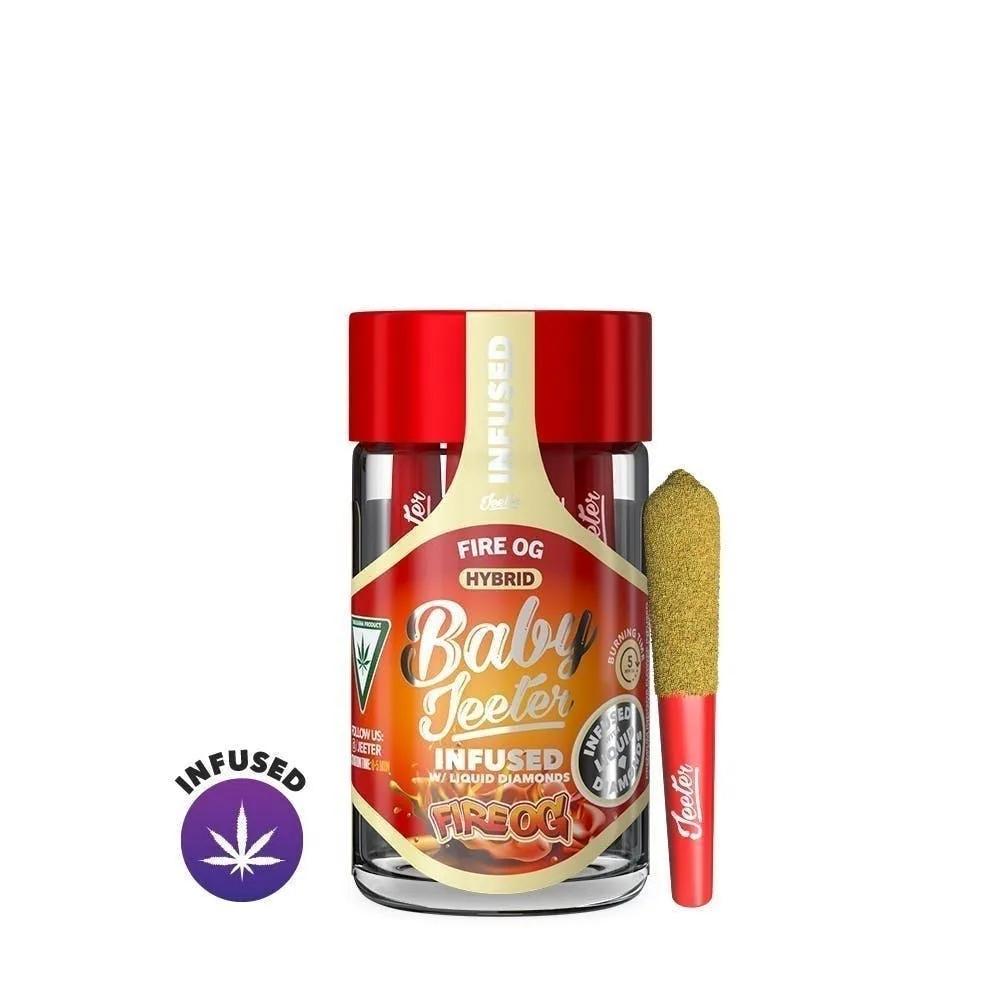 Jeeter | Fire OG | Baby Infused Minis | 0.5g each | 5pk