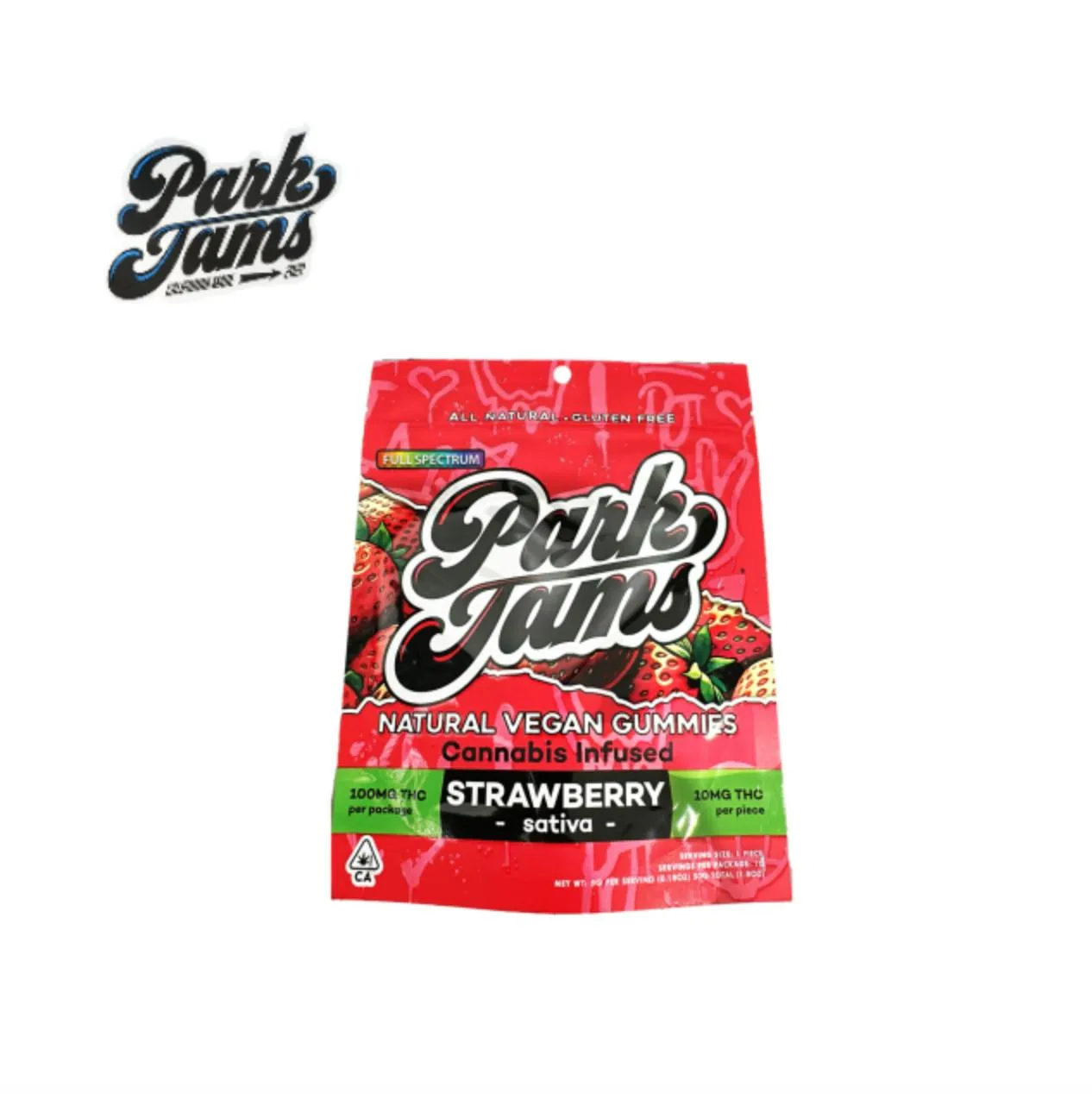 STRAWBERRY 100MG 10 PACK GUMMIES