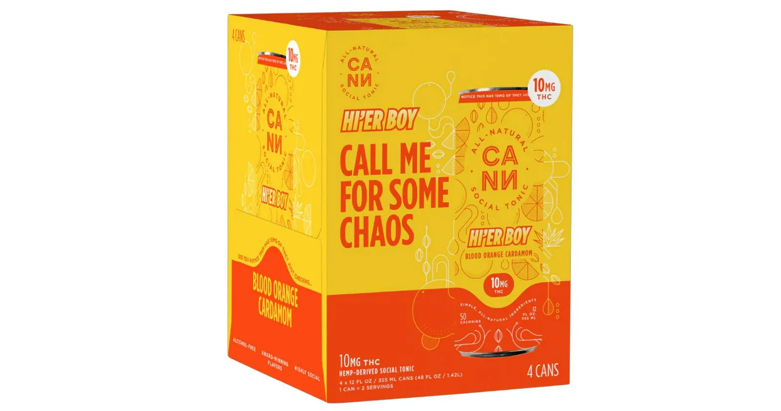 CANN - Grapefruit Rosemary Hi’er-Boys Tonic - 4pk