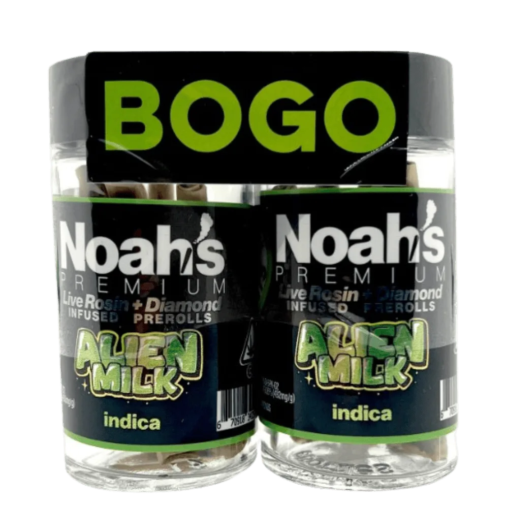 Noahs Premium BOGO - Preroll - Infused - Alien Milk - 5 Pack