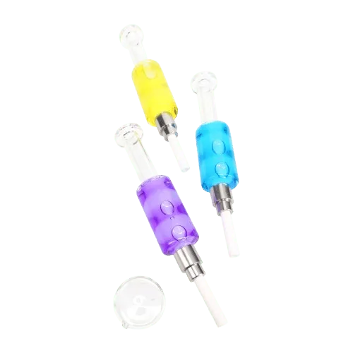 7" COLORFUL FLUID-FILLED DAB STRAW KIT