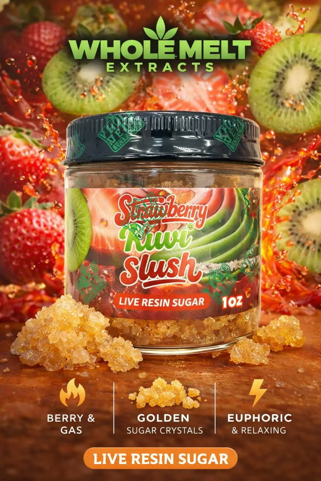WHOLE MELT | BUBBLE GUM SLUSH (1OZ LIVE RESIN SUGAR)