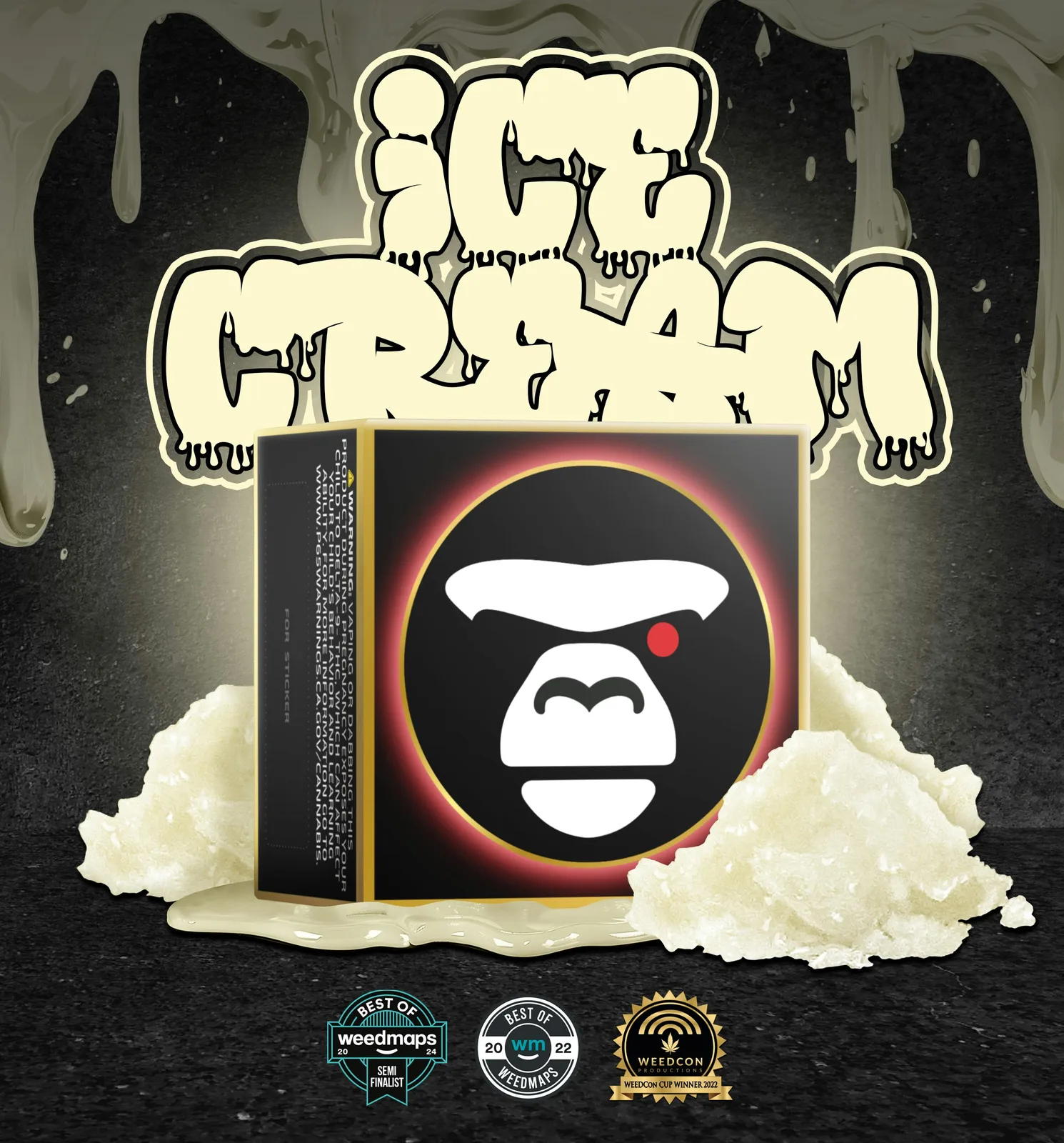 ICE CREAM - live resin sugar diamonds 1000 mg