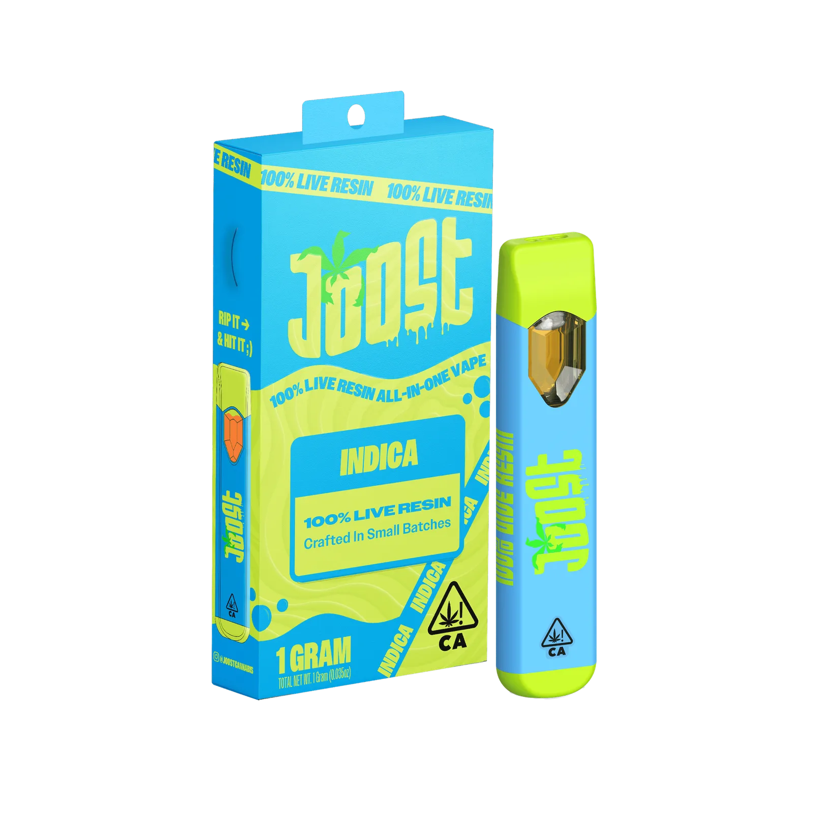 JOOST ~ Jupiter OG ~ Indica ~ 100% Live Resin All-In-One Vape
