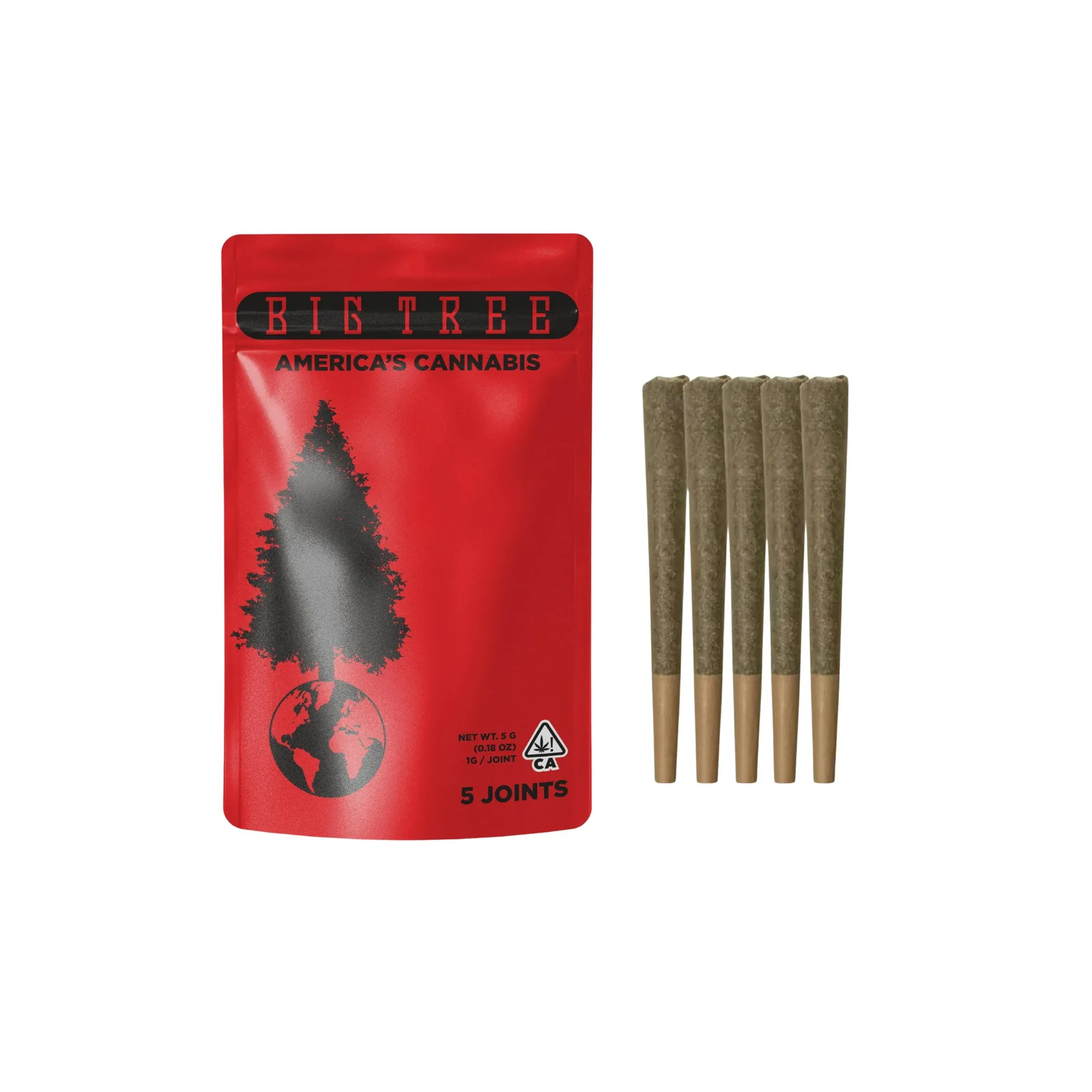 Big Tree | Prerolls | 5 x 1g | Master Kush