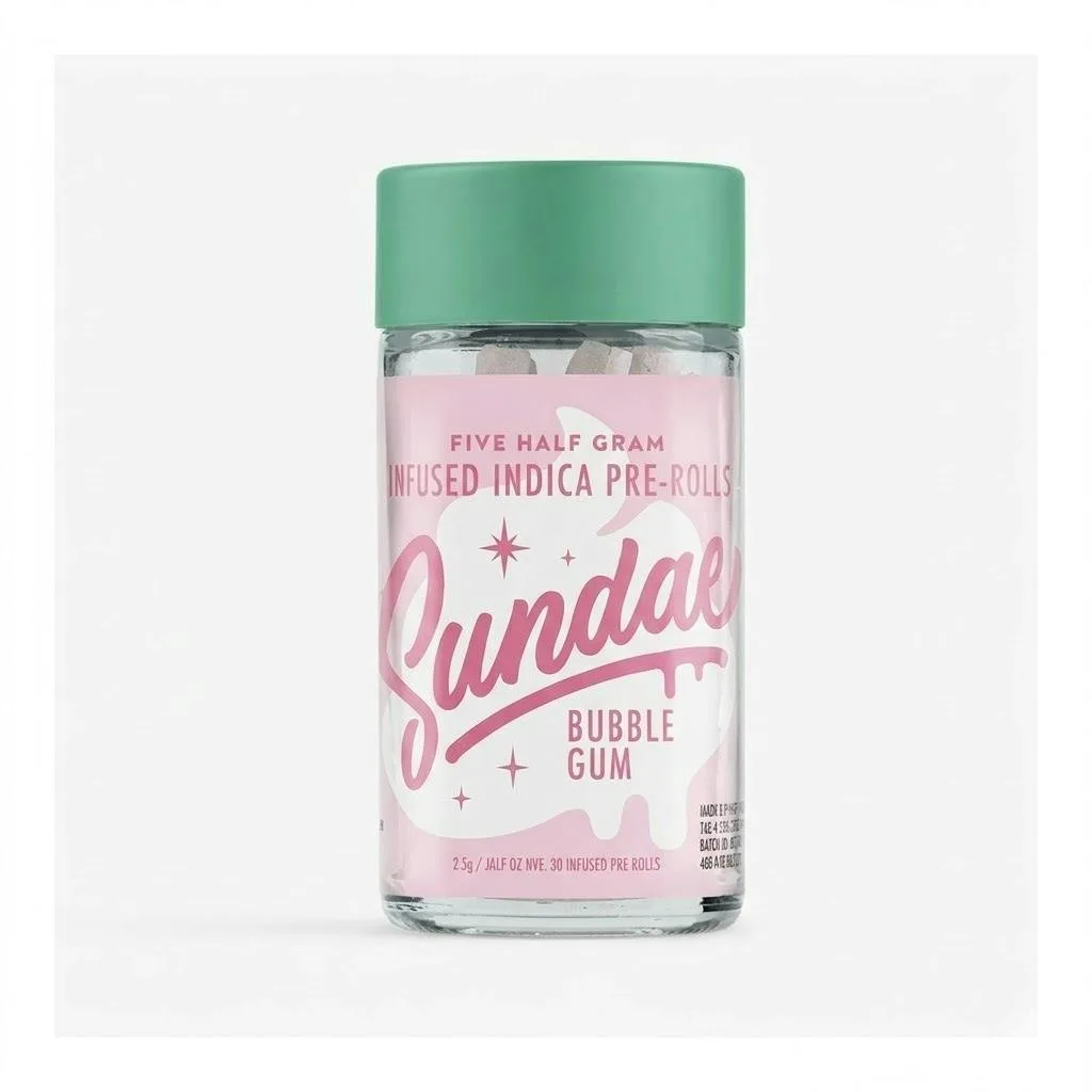 Sundae - Preroll - Infused - Bubble Gum - 5pk