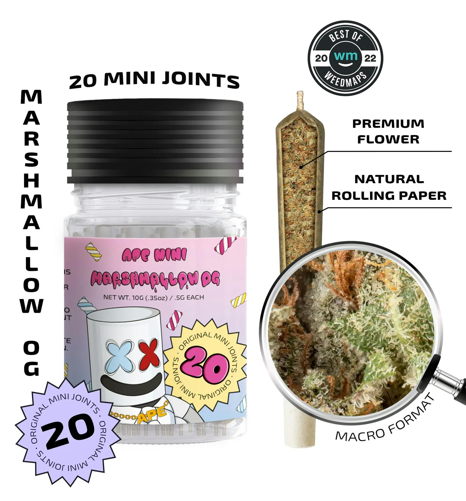 Marshmallow OG — 20 original mini joints (10g | 0.5g each)