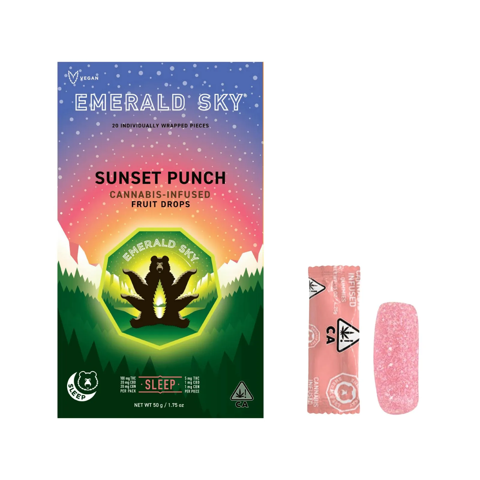Emerald Sky Drops - Sunset Punch 100mg
