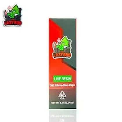Lazy Buds - Live Resin All-in-One Disposable 1g Cart - Cereal Milk 90% THC