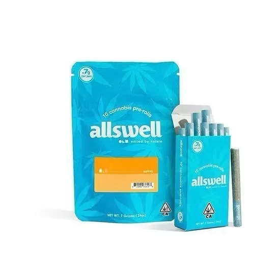 Allswell | Controlled Burn | 10 Cannabis Prerolls | 7g