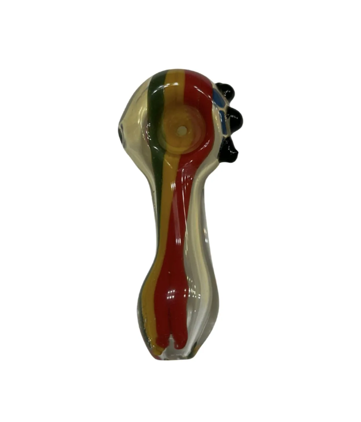 Glass Pipe | Reggae Colors | Medium | 4"