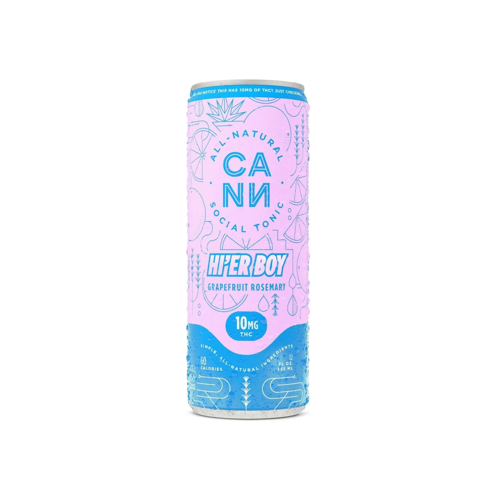Cann- Grapefruit Rosemary Hi'er Boy Single Can 10mg (H)
