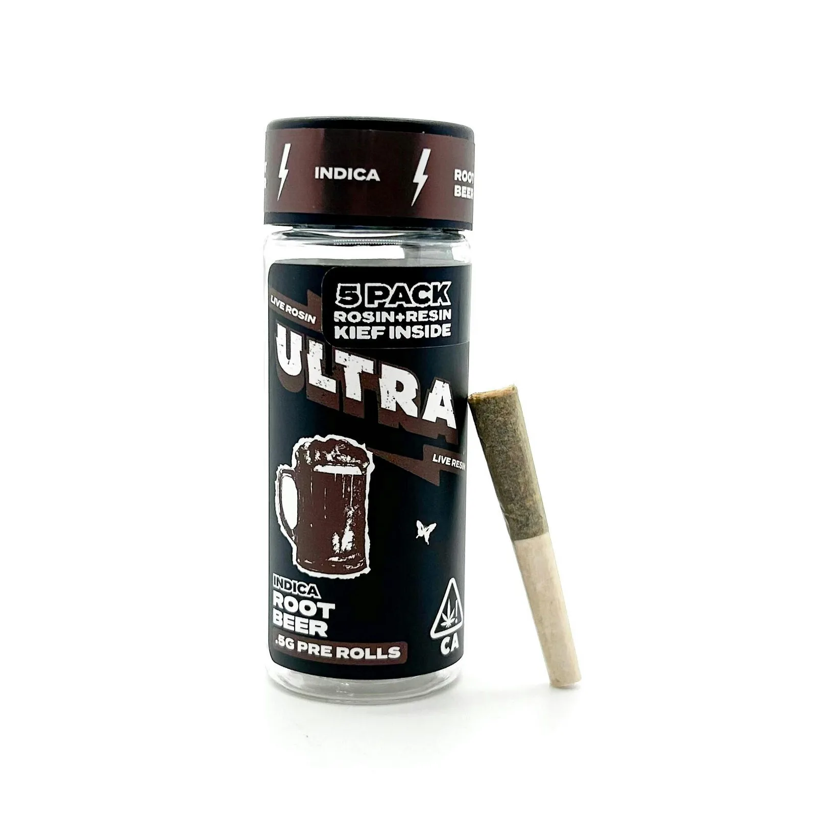 Root Beer - 5pk .5g Rosin/Resin Infused Pre Rolls