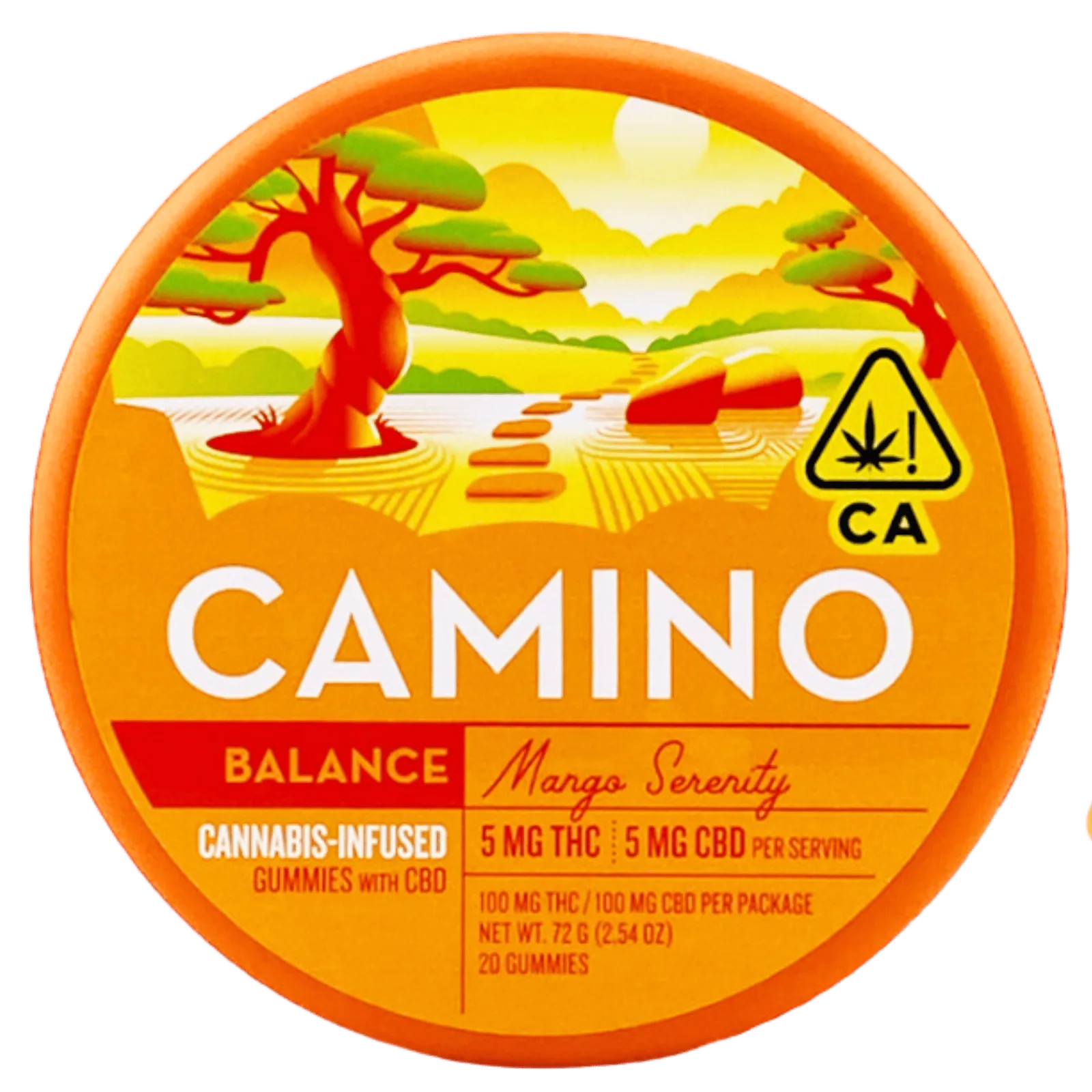 Camino - Serenity CBD - Mango 1:1 - Gummies - 20pk - 100mg