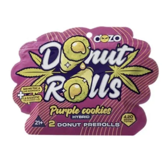 Dozo - Dount Rolls Purple Cookies 2pk 4.2g