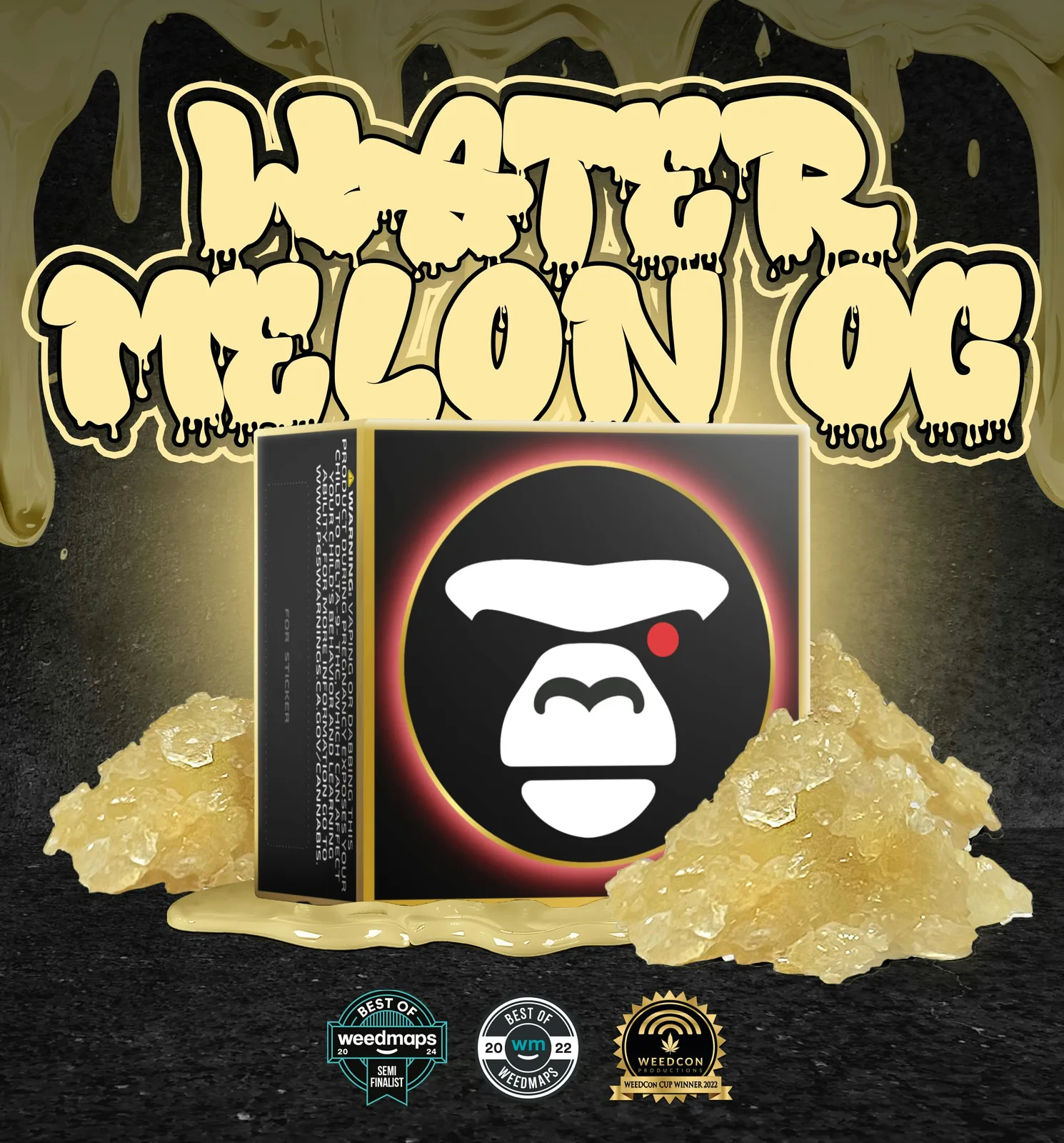 WATERMELON OG - live resin sugar diamonds 1000 mg
