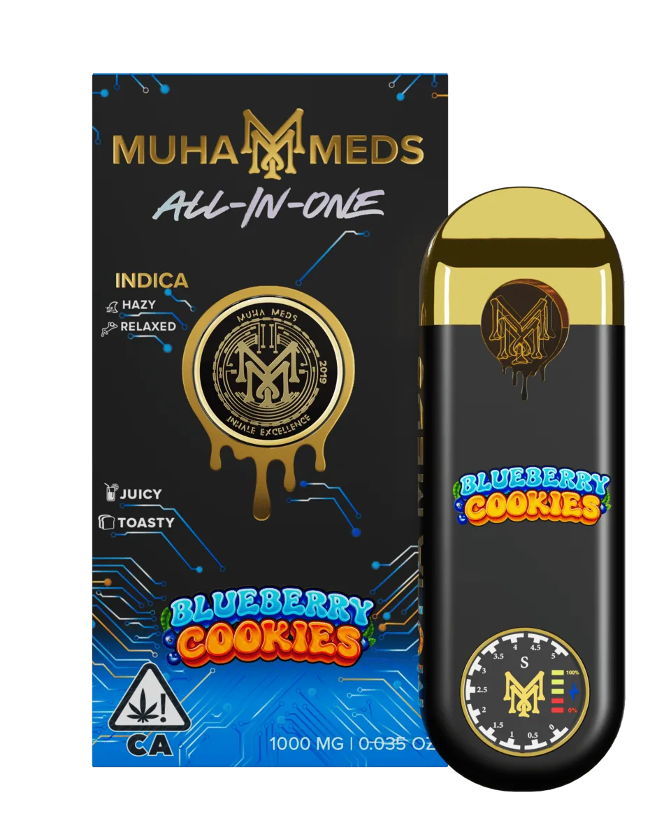 Muha Meds x Cookies | Blueberry Cookies | 3rd Gen Disposable | 1g